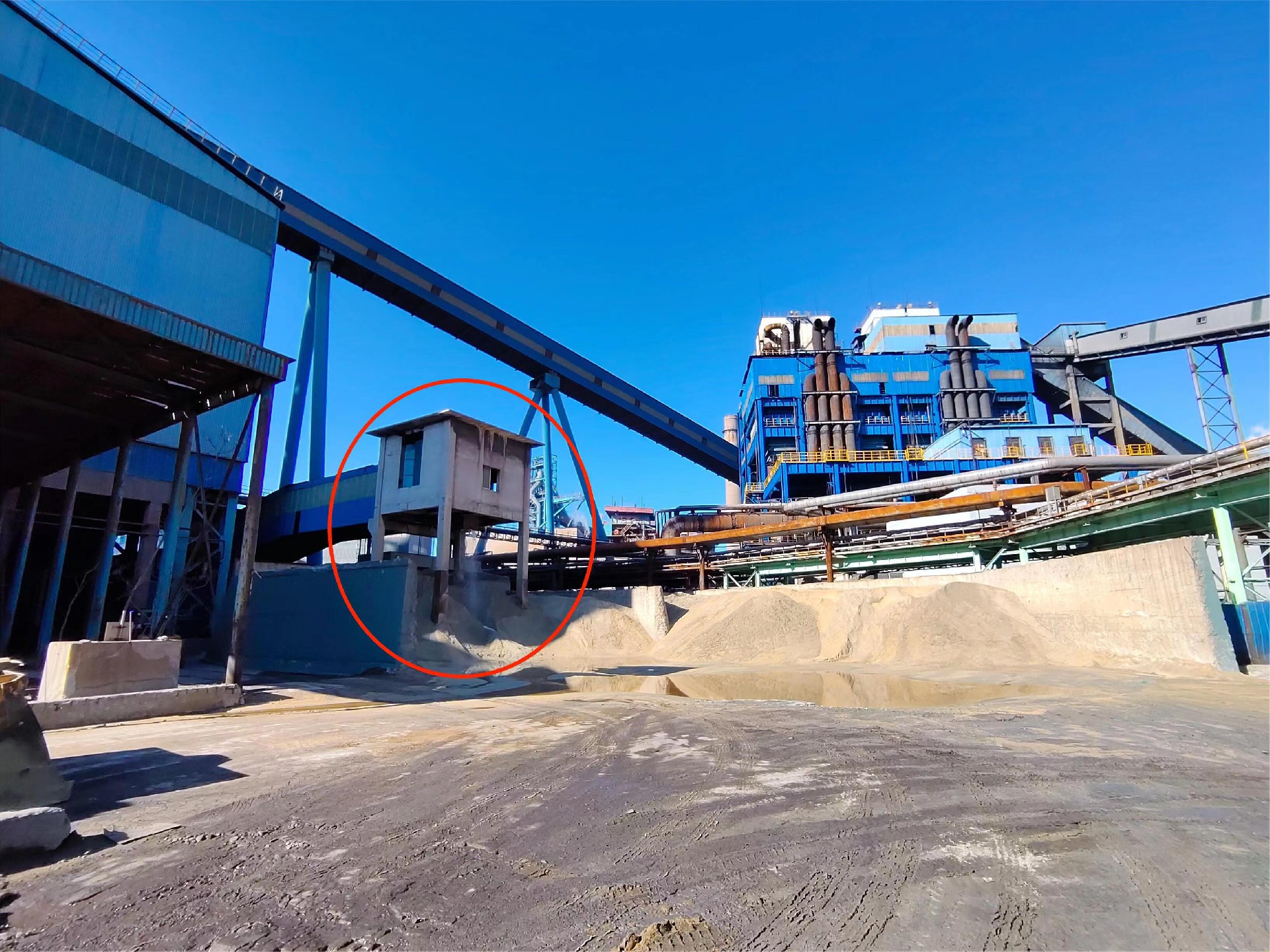 山東冶金設(shè)計(jì)院委托天津鐵廠內(nèi)卸渣口構(gòu)筑物檢測(cè)